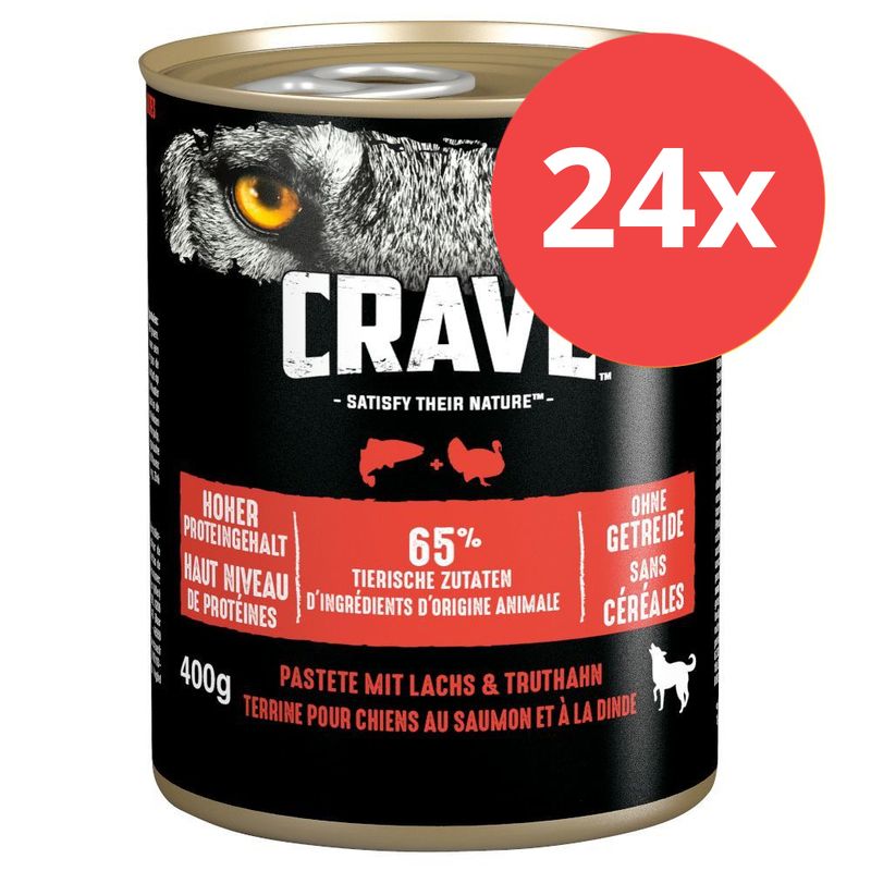 Sparpaket Crave Adult Hundefutter 24 x 400 g