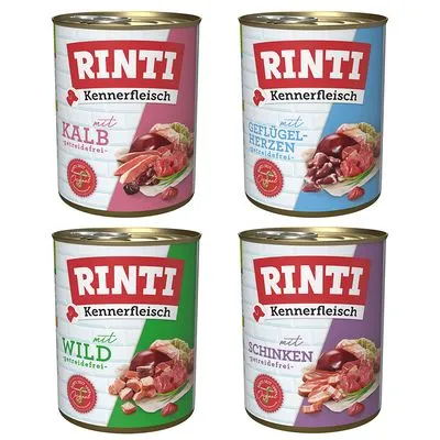 RINTI Kennerfleisch Mixpakket Hondenvoer 12 x 800 g