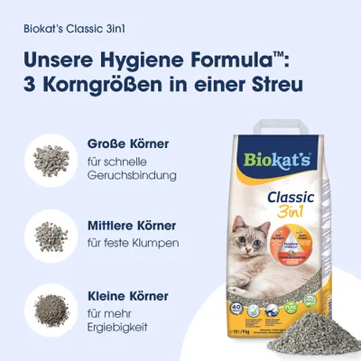 Biokat's Classic 3in1 Katzenstreu Parfümfrei
