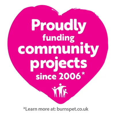 Proudly funding community projects since 2006. Learn more at: burnspet.co.uk