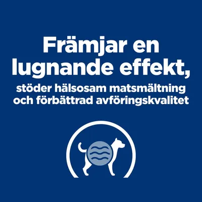 Främjar en lugnande effekt, stöder hälsosam matsmältning och förbättrad avföringskvalitet