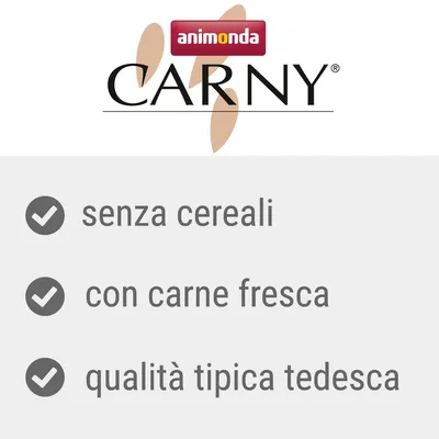 animonda CARNY: senza cereali, con carne fresca, qualità tipica tedesca