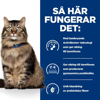 Så här fungerar det: Med banbrytande ActivBiome+ teknologi som ger näring till tarmfloran. Ger näring till tarmfloran som producerar gynnsamma postbiotika. Unik blandning av prebiotiska fibrer.