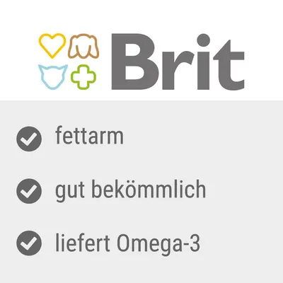 Brit. Fettarm, gut bekömmlich, liefert Omega-3.