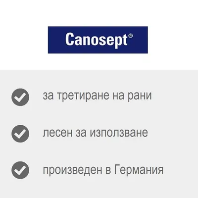 Canosept – за третиране на рани, лесен за използване, произведен в Германия
