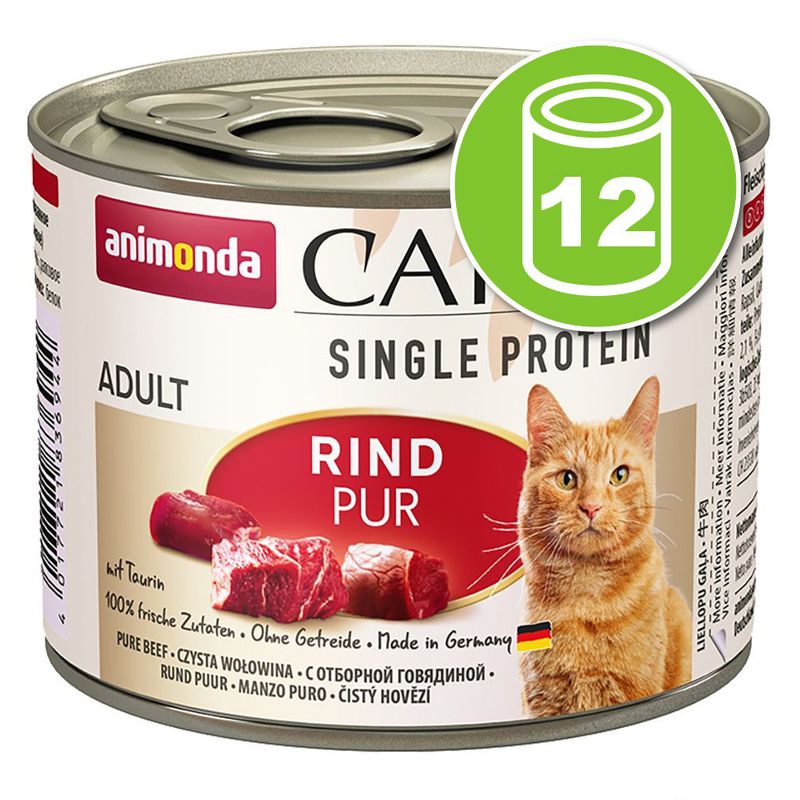 animonda Carny Single Protein Adult 12 x 200 g pour chat