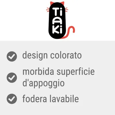 Tiaki, design colorato, morbida superficie d'appoggio, fodera lavabile
