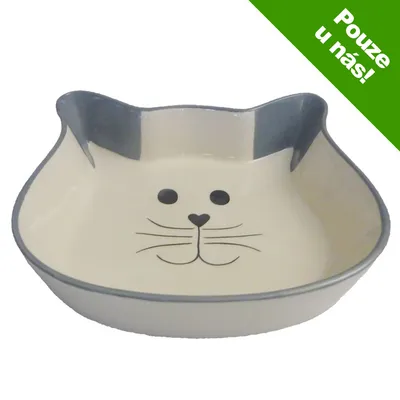 Trixie keramická miska ve tvaru kočičího obličeje