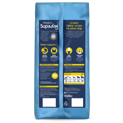 Burgess Supadog Light in Fat Adult Complete with Tasty Chicken - Economy Pack: 2 x 12.5kg