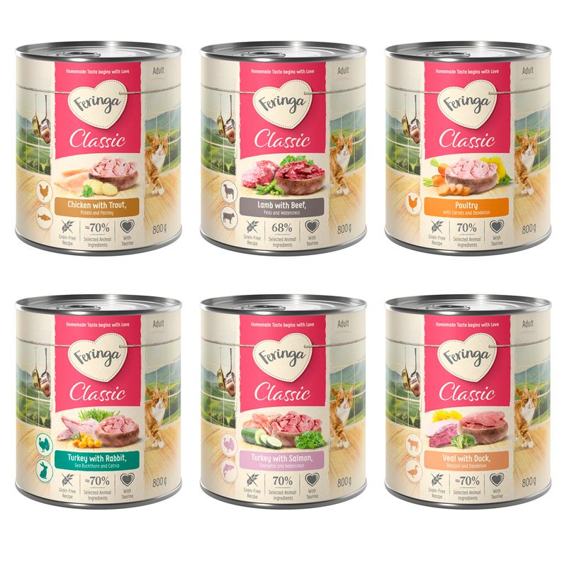 Prøvemix Feringa Classic Meat Meny 6 sorter 200/800 g