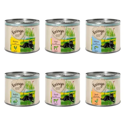 Feringa Single Meat Nassfutter für Katzen, Sorten: Huhn mit Kürbis & Katzenminze, Kalb mit Brokkoli & Löwenzahn, Lachs mit Kartoffeln & Petersilie, Kaninchen mit Pastinake & Thymian, Lamm mit Kartoffeln & Thymian, Ente mit Kürbis, Käse & Katzenminze.