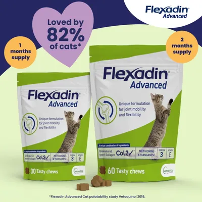 Flexadin Advanced Joint Care Supplement for Cats - 30 Chews Flexadin Advanced Joint Care Supplement for Cats - 30 Chews