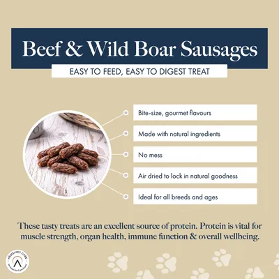 Hollings Beef & Wild Boar Bite-Size Sausages