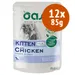 Oasy Kitten Bocconcini in Salsa con Pollo Buste umido gattini