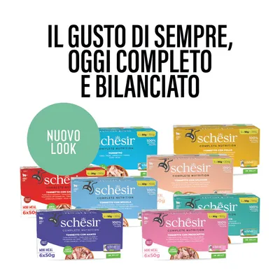 Schesir Complete Nutrition Filetti in gelatina 6 x 50 g Umido per gatto