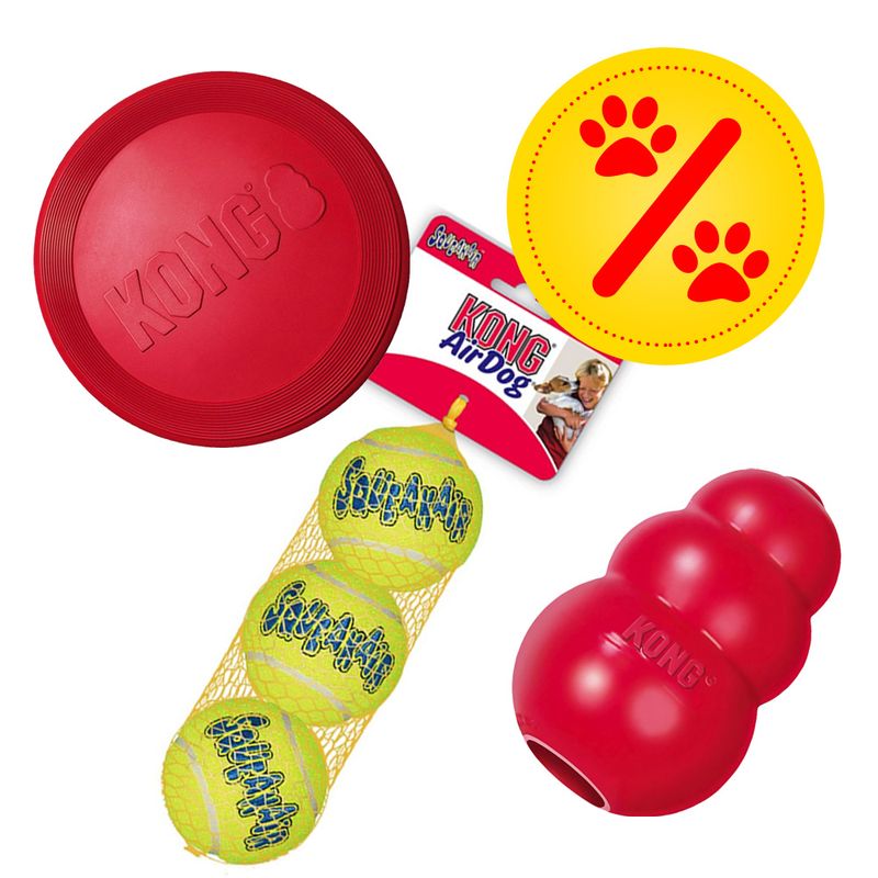 Sparset! KONG Frisbee, KONG Classic, Tennisbälle