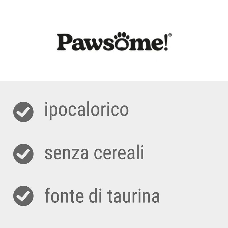 Pawsome Adult Light Pacco misto 8 x 85 g umido per gatto