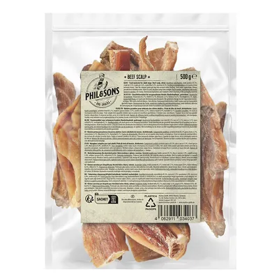 Phil & Sons Beef Scalp - Saver Pack: 3 x 500g