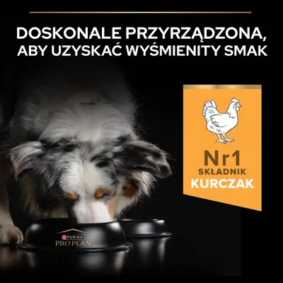 Purina Pro Plan. Główny składnik: kurczak. Doskonale przygotowane dla wyjątkowego smaku. Purina Pro Plan. Główny składnik: kurczak. Doskonale przygotowane dla wyjątkowego smaku.