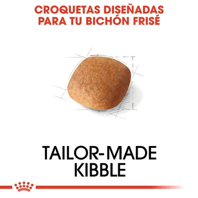Croquetas diseñadas para tu bichón frisé. Tailor-made kibble.
