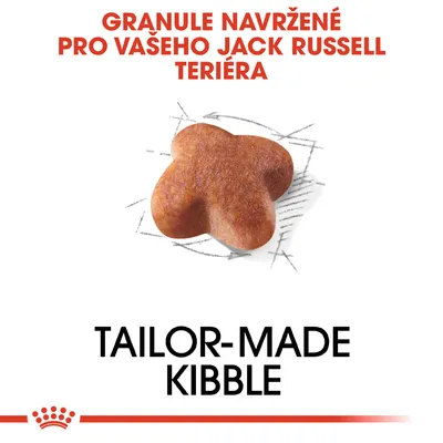 Granule navržené pro vašeho Jack Russell teriéra, TAILOR-MADE KIBBLE, zobrazený tvar granule.
