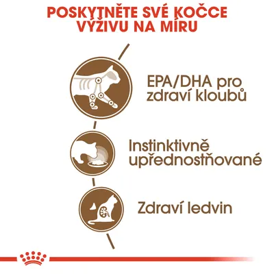 POSKYTNĚTE SVÉ KOČCE VÝŽIVU NA MÍRU. EPA/DHA pro zdraví kloubů, Instinktivně upřednostňované, Zdraví ledvin.