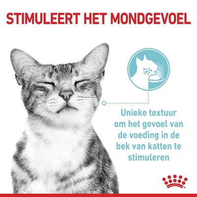 Stimuleert het mondgevoel. Unieke textuur om het gevoel van de voeding in de bek van katten te stimuleren.