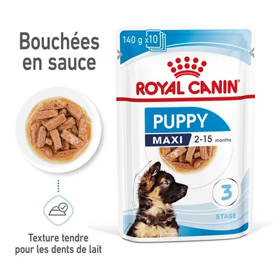 Royal Canin Maxi Puppy en sauce pour chiot