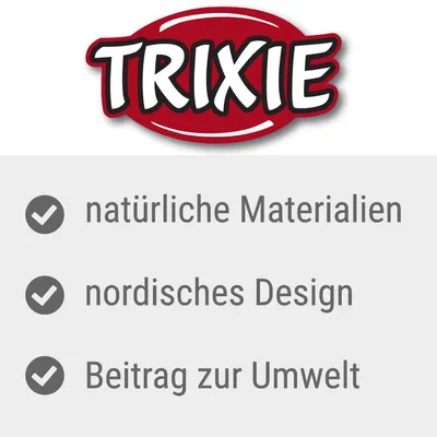 TRIXIE – natürliche Materialien, nordisches Design, Beitrag zur Umwelt (tekst in het Duits)