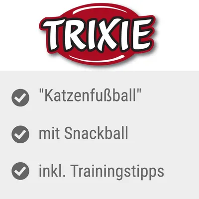 TRIXIE. "Katzenfußball", mit Snackball, inkl. Trainingstipps (teksti saksaksi)