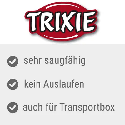 Trixie. Sehr saugfähig, kein Auslaufen, auch für Transportbox geeignet.
