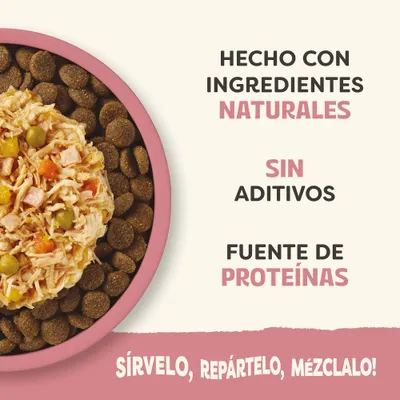 Elaborado con ingredientes naturales, sin aditivos, fuente de proteínas. ¡Sírvelo, compártelo, mézclalo! Elaborado con ingredientes naturales, sin aditivos, fuente de proteínas. ¡Sírvelo, compártelo, mézclalo!
