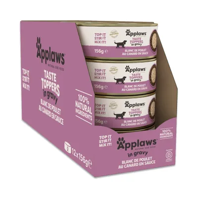 Lot économique Applaws Taste Toppers Natural en sauce 24 x 156 g - poulet, canard Lot économique Applaws Taste Toppers Natural en sauce 24 x 156 g - poulet, canard