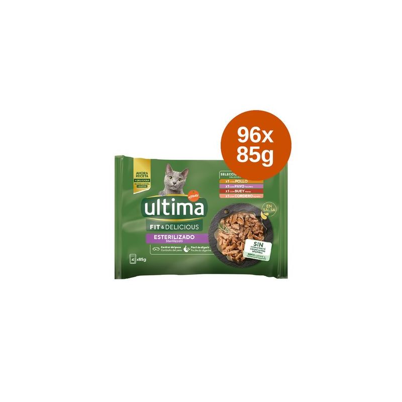 Икономична опаковка Ultima Cat Sterilized 96 x 85 г