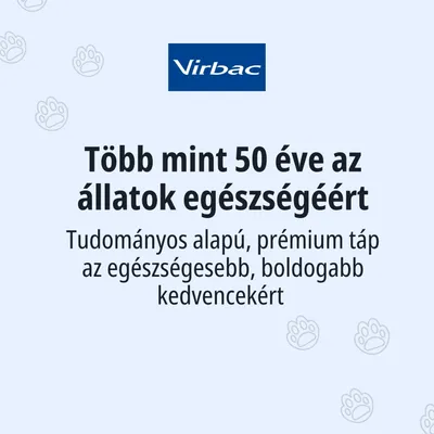 Virbac. Több mint 50 éve az állatok egészségéért. Tudományosan megalapozott prémium eledel egészségesebb, boldogabb háziállatok számára. Virbac. Több mint 50 éve az állatok egészségéért. Tudományosan megalapozott prémium eledel egészségesebb, boldogabb háziállatok számára.