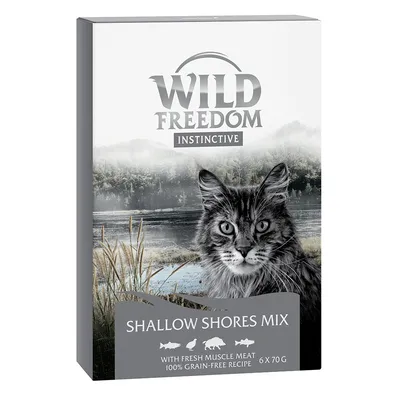 Wild Freedom Instinctive Shallow Shores Mix, mit frischem Muskelfleisch, 100% getreidefreie Rezeptur, 6 x 70 g.
