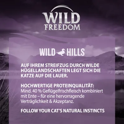 Wild Freedom Adult "Wild Hills" cu rață - rețetă fără cereale