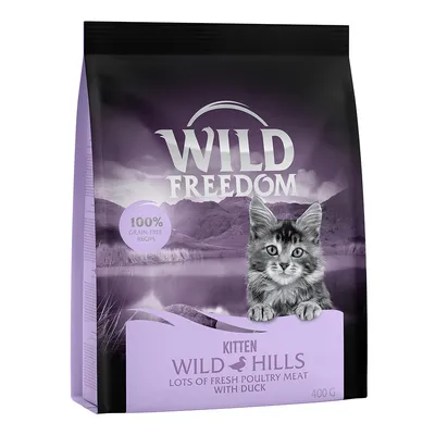 Wild Freedom Kitten Wild Hills, 100 % brezžitna receptura, sveže perutninsko meso z raco, 400 g.