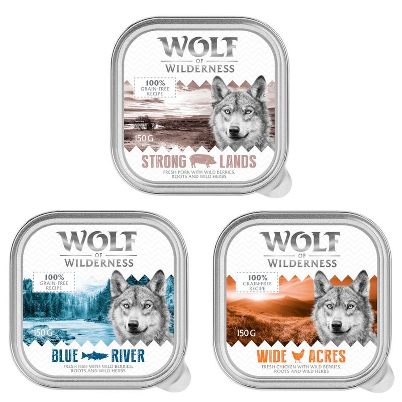 Barquettes Wolf of Wilderness Adult 6 x 150 g pour chien : 10 % de remise !