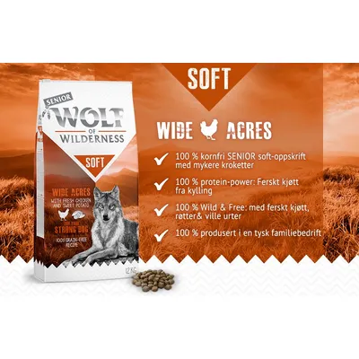 Wolf of Wilderness Senior "Soft - Wide Acres" - Kylling