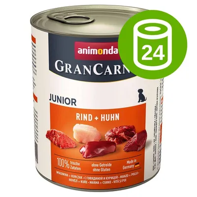 Megapakiet animonda GranCarno Original Junior, 24 x 800 g