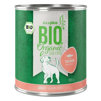 zooplus Bio Organic Dog Food, Lachs mit Spinat, 800g, Adult, getreidefrei. zooplus Bio Organic Dog Food, Lachs mit Spinat, 800g, Adult, getreidefrei.