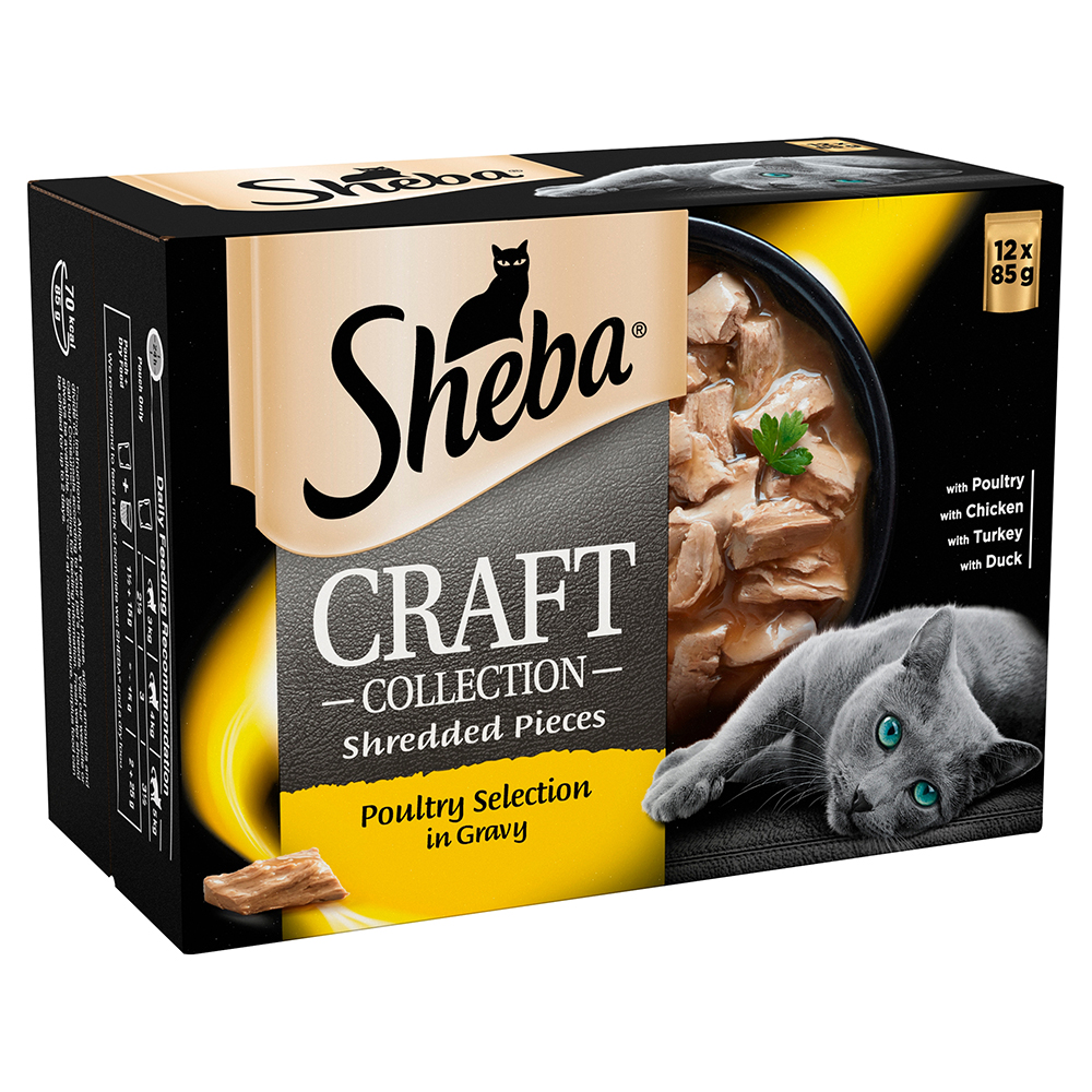 Sheba Craft Collection Pack 12 x 85 g - drůbeží variace