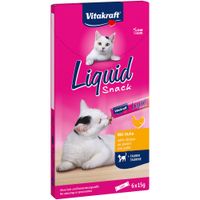 Vitakraft Friandises liquides poulet, taurine pour chat 6x15g