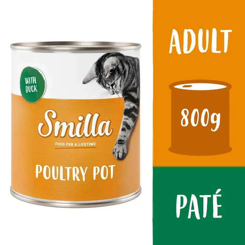 Smilla Tierna ave 24 x 800 g - Pack Ahorro - Ave con pato