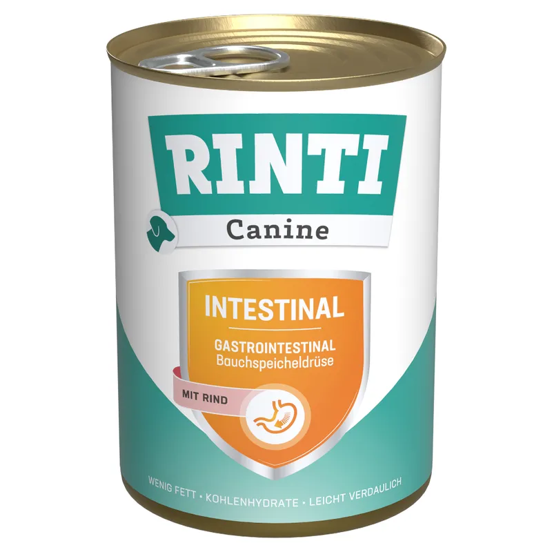 RINTI Canine Intestinal con vacuno 400 g - 24 x 400 g