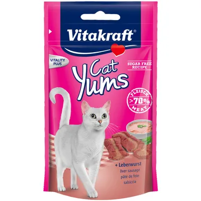 Friandises Vitakraft Cat Yums, pâté de foie - lot % : 3 x 40 g