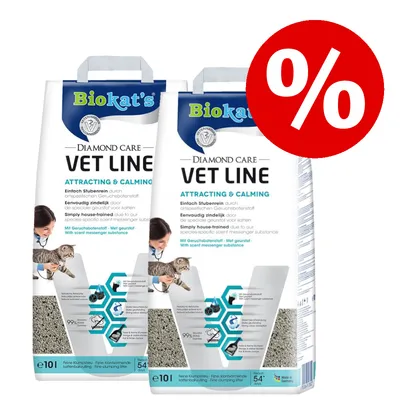 Sparpaket Biokat´s DIAMOND CARE Katzenstreu 2 x 8 l / 10 l - Classic (2 x 10 l)