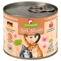 Sparpaket GranataPet DeliCatessen 24 x 200 g - Truthahn & Fasan