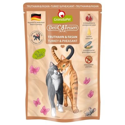 GranataPet DeliCatessen tasakos 6 x 85 g Pulyka & fácán